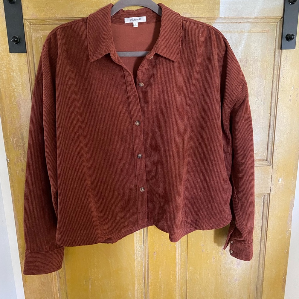 Madewell corduroy cropped jacket